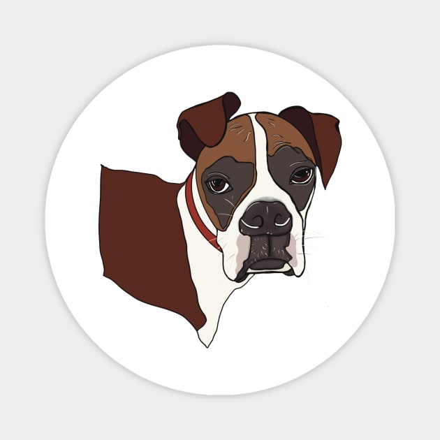 Rue the Boxer Magnet by Shea Klein